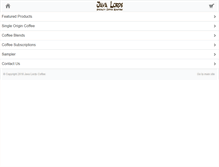 Tablet Screenshot of javalordscoffee.com